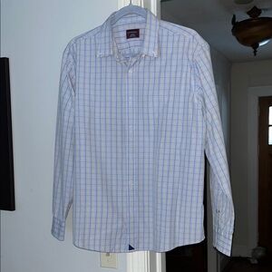 UNTUCKit Blue and White Checkered Shirt
